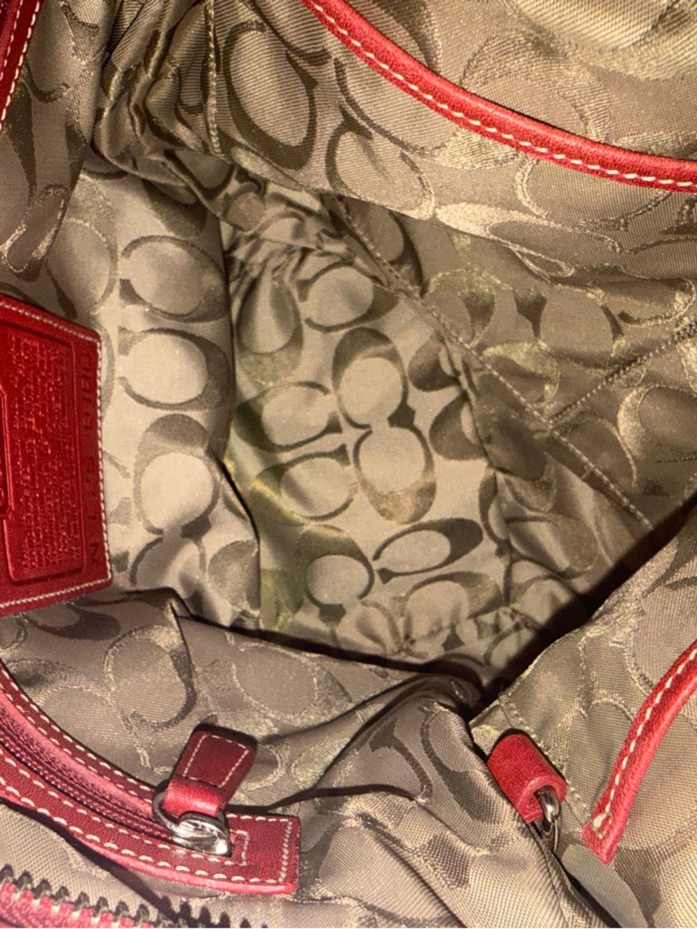 COACH LEGACY SOHO 2002 RED LEATHER BAG #9186 - Picture 16 of 17